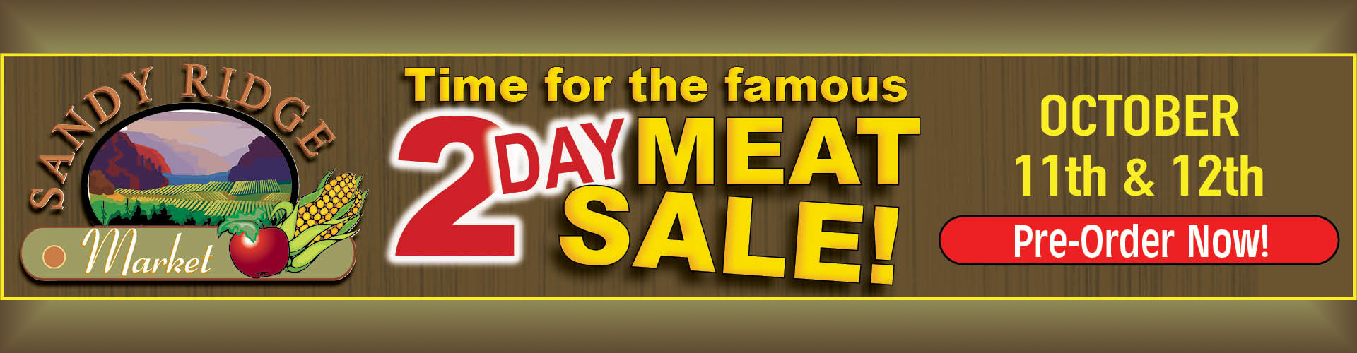 2 day meat sale october 11th & 12th